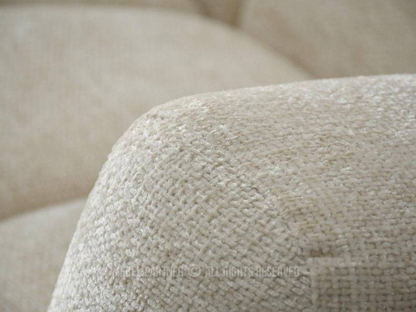 Rohová sedačka Organice (krémová + černá)