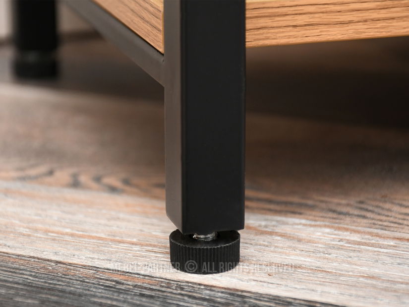 Regál Danube C (dub + černá)