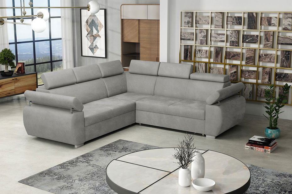 Rohová sedací souprava Linoria Maxi (šedá)
