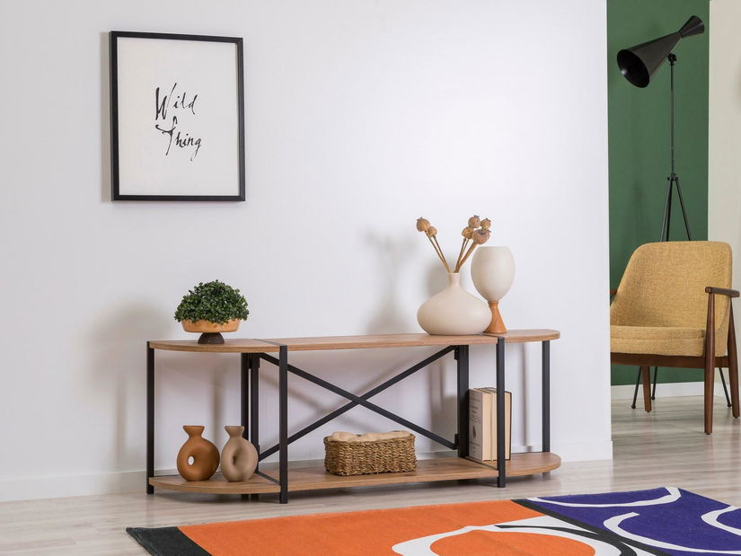 TV stolek Punale (borovice atlantická + černá)