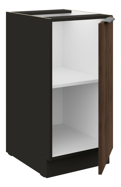 Horní kuchyňská skříňka Manana 40 D 1F BB (korpus: černá matná + fronta: ořech okapi)