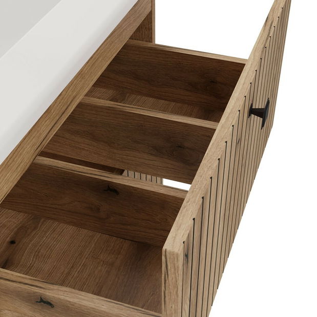 Skříňka pod umyvadlo Terca 1 60 (dub evoke) (s umyvadlem)