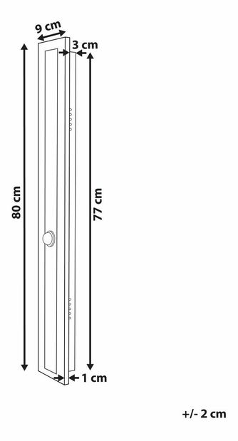  Nástěnné svítidlo vnější 80 cm Sennett (černá)