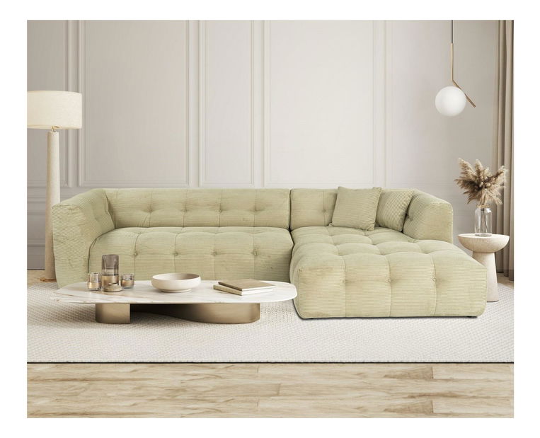 Rohová sedačka Cadellona (P) (zelená)