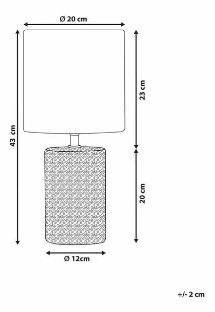 Stolní lampa Ideza (hnědá)