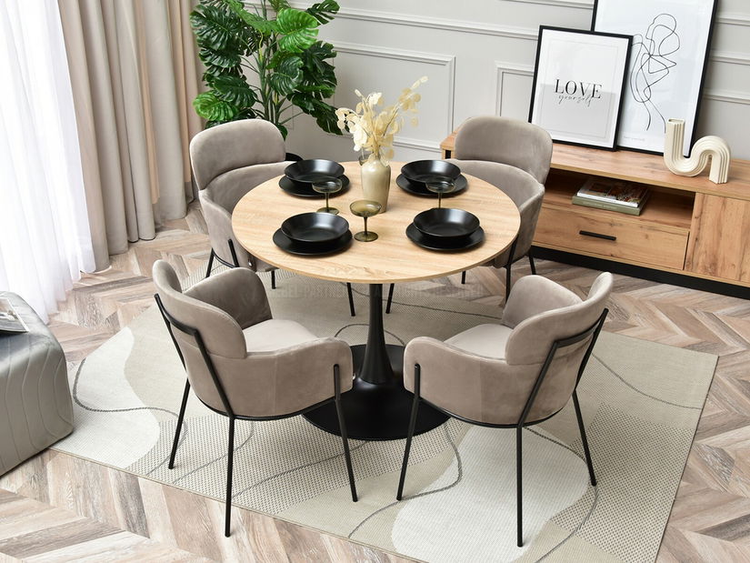 Židle Baggie K (béžová + černá)