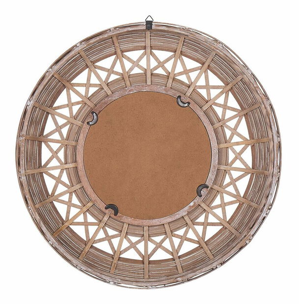 Nástěnné zrcadlo Cleo (hnědá)