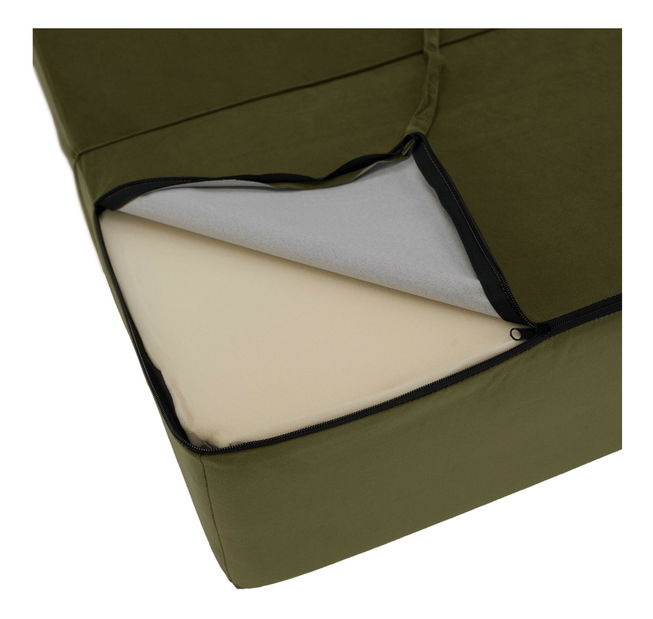 Rozkládací křeslo Viajado (olivová)