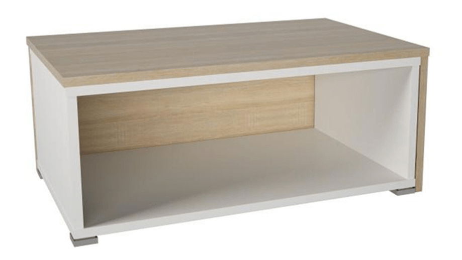 Konferenční stolek Dua (dub sonoma + bílá)