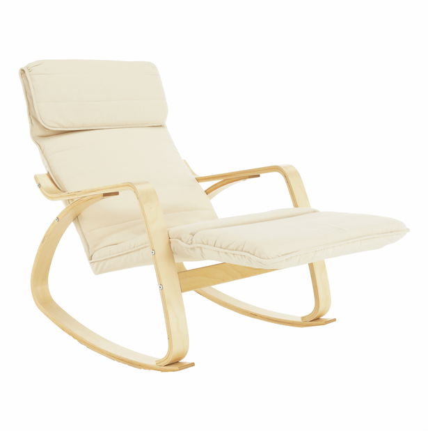 Houpací křeslo Runde (krémová) *výprodej
