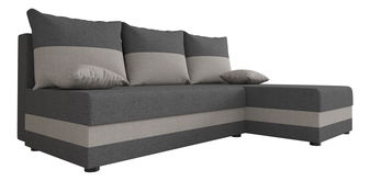 Rohová sedací souprava Harmony L (tmavě šedá + šedá) (P)