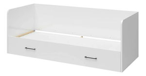 Jednolůžková rozkládací postel 80 cm BRW Tetrix 13 (lesk bílý) (s úl. prostorem)