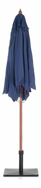 Zahradní slunečník 144 cm FLAME (dřevo) (námořnická modrá)