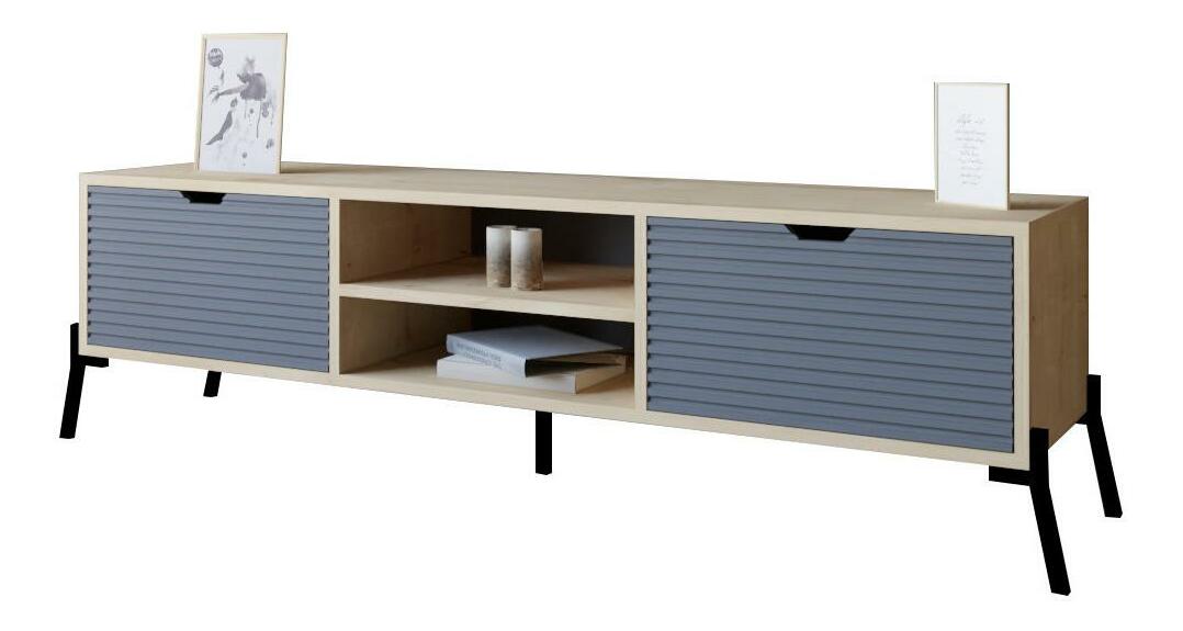 TV stolek/skříňka Pasula (dub safírový + antracit)