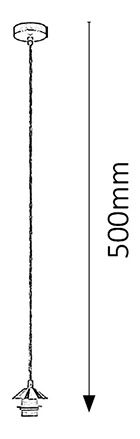 Závěsné svítidlo Fix 1338 (chromová)