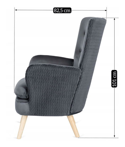 Křeslo Saboteador (šedá)