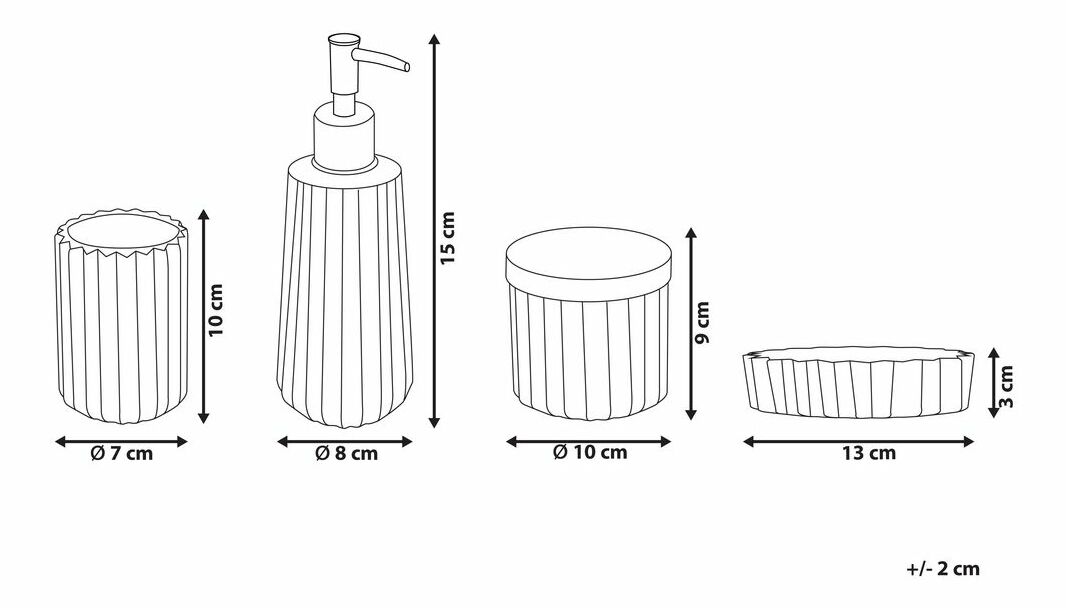 Koupelnové doplňky Corky (růžová)