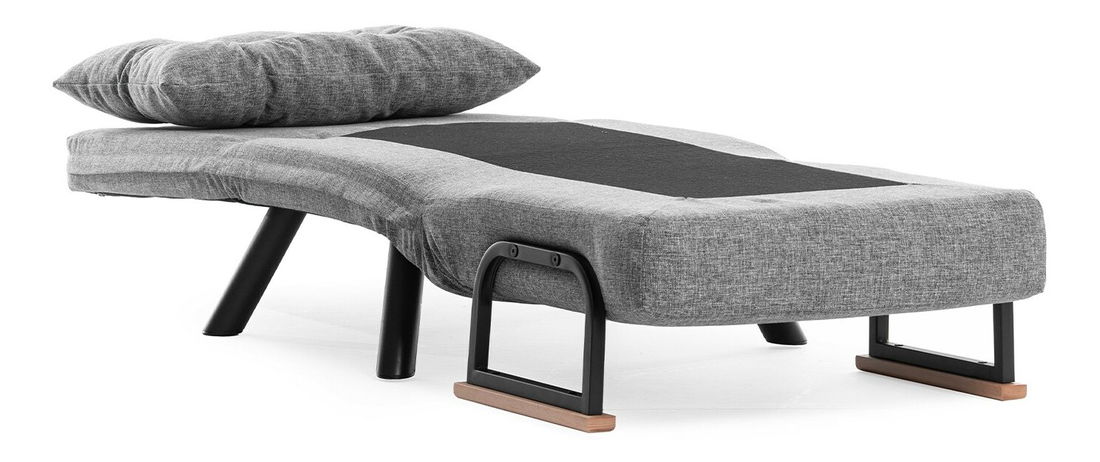 Rozkládací křeslo Sandy (Světlá šedá)