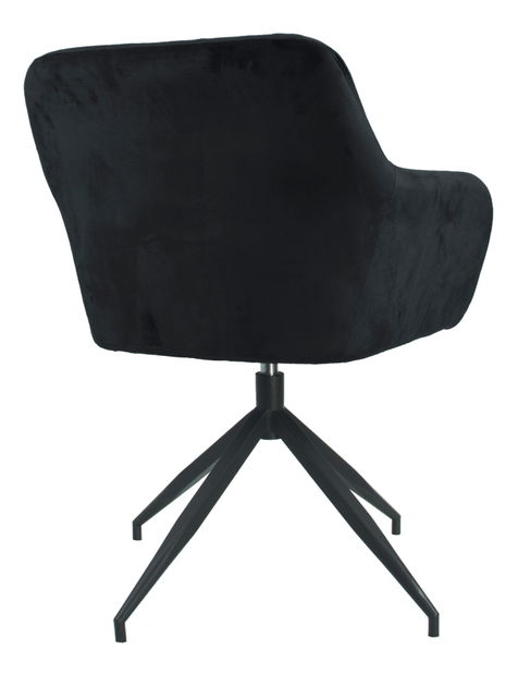 Otočná židle Viata (tmavě šedá + černá) 