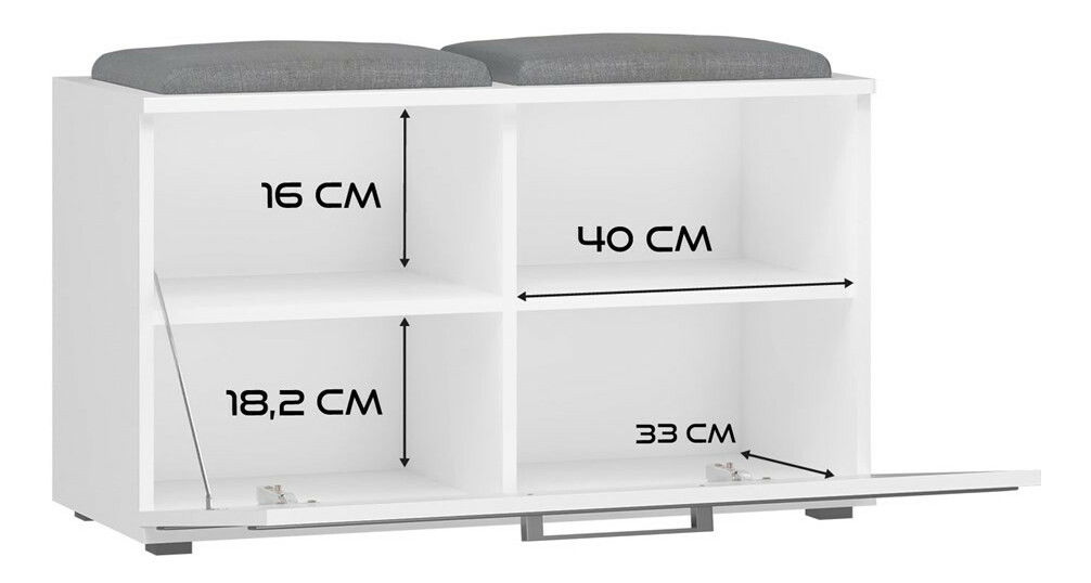 Botník (skříňka na boty) Oasis 1 (bílá)