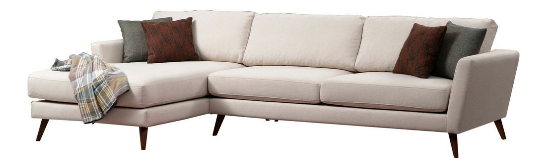 Rohová sedačka Mayernat (L) (béžová + hnědá)