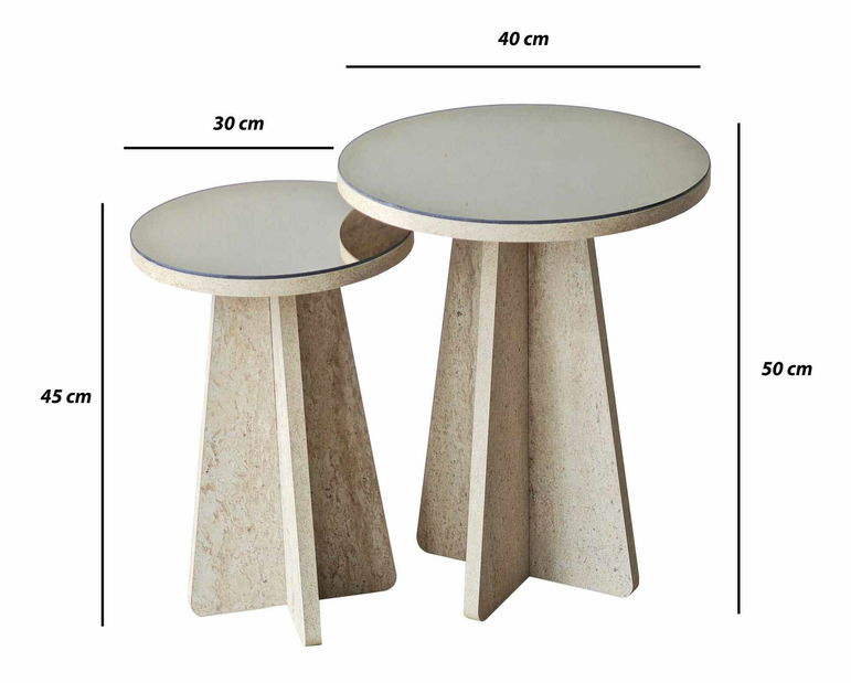 Příruční stolek Surfy (vícebarevné)