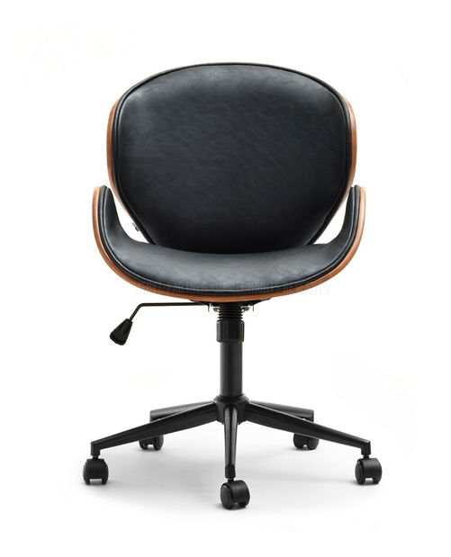 Křeslo Bloom (ořech černý + chromová)