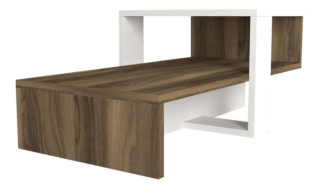 Konferenční stolek Chan (Bílá + Ořech)