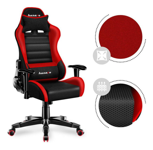 Dětská herní židle Rover 6 (černá + červená)