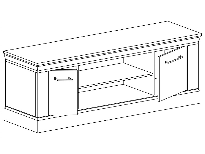 TV stolek/skříňka Atena 15 (jasan světlý)