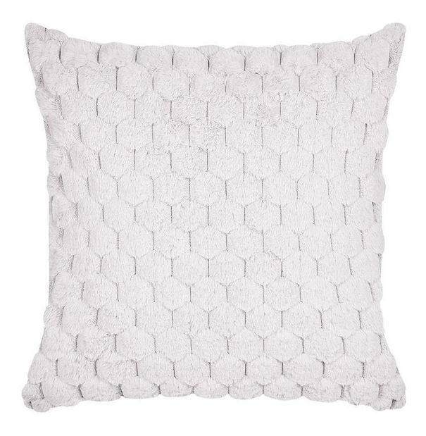 Sada 2 ozdobných polštářů 43 x 43 cm Pur (bílá)