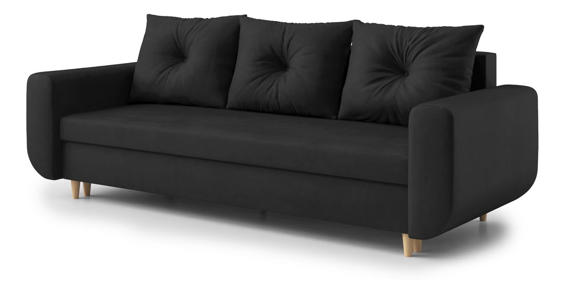 Pohovka třísedačka Maugli (černá)