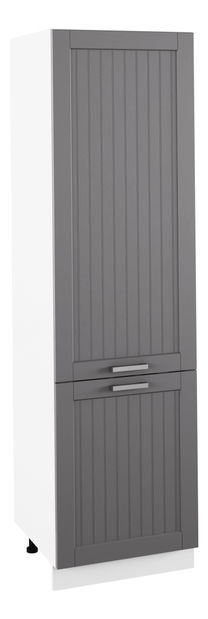 Potravinová skříňka Janne Typ 80 (tmavě šedá + bílá)