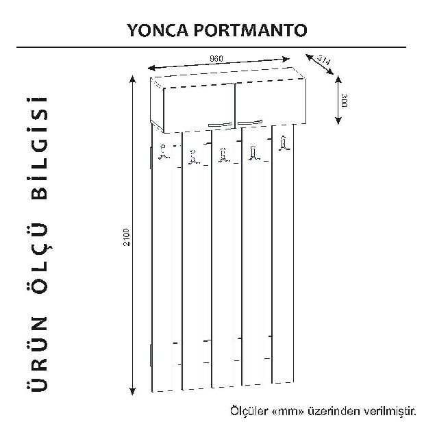 Předsíňová sestava Yoko (Bílá)