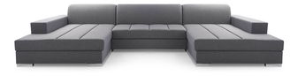 Rohová sedací souprava ve tvaru U Matar U (tmavě šedá)