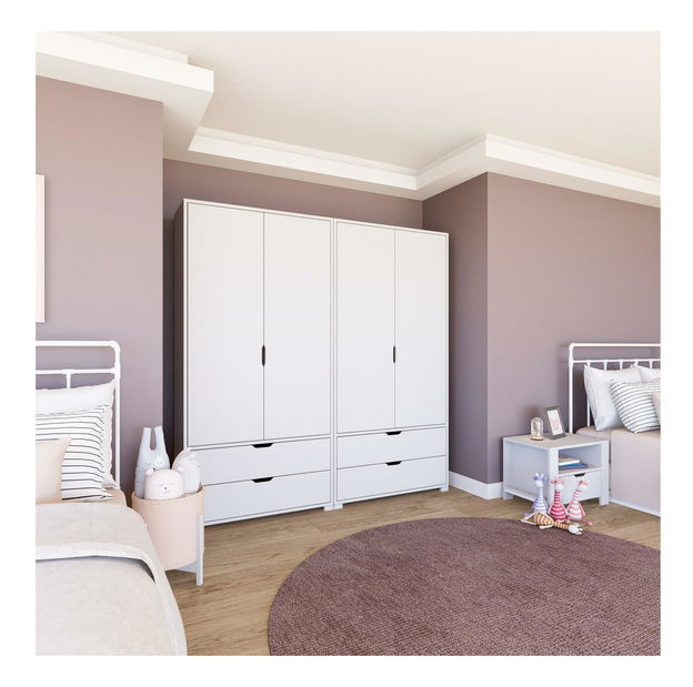 Šatní skříň Durun 22 (bílá matná)