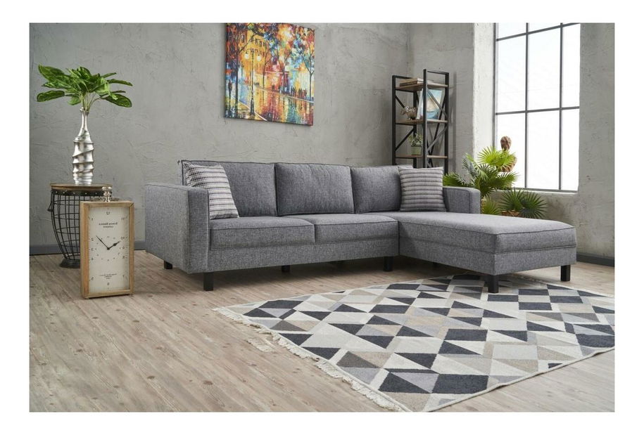 Rohová sedačka Kalen 1 (P) (šedá)
