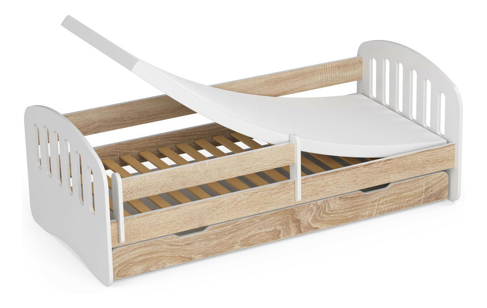 Dětská postel Preena (dub sonoma) (s matrací)