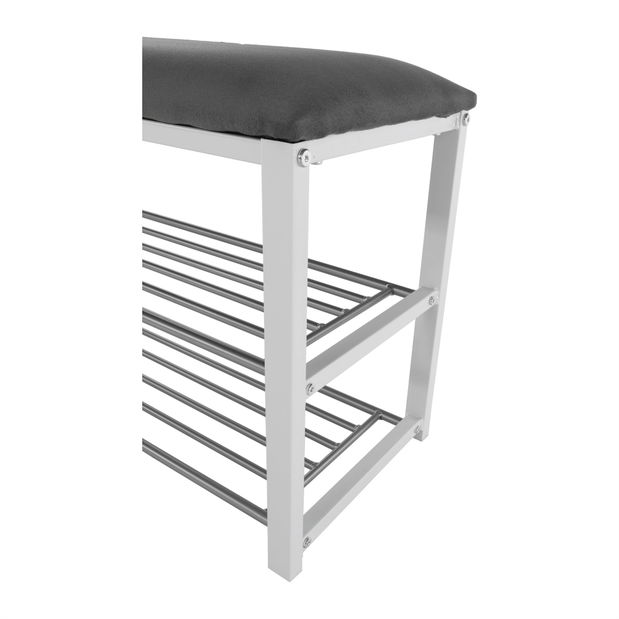 Botník Lelakimusla New (bílá + šedá + chrom)