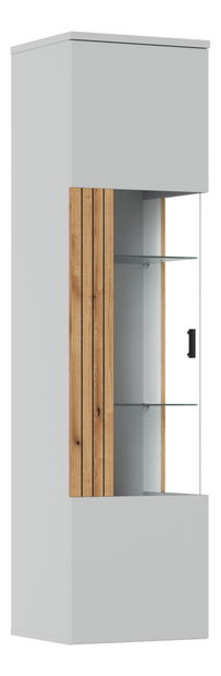 Vitrína Veresa V01 (popel + dub coast evoke) (L)