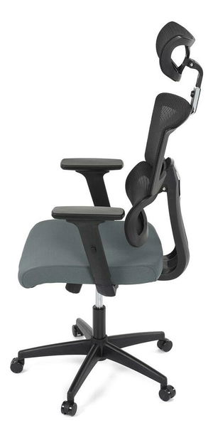 Kancelářské křeslo Kurosadas (šedá + černá)