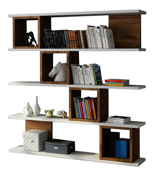 Regál Windy (bílá + ořech)