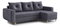  Rohová sedací souprava Eugenie (P) (tmavě šedá)