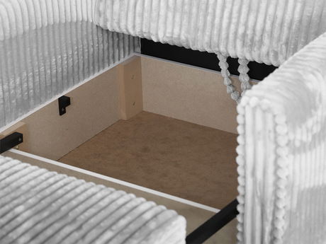 Rozkládací pohovka Carivia Piano III (bílá) (s úl. prostorem)