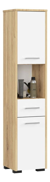 Koupelnová skříňka Fulgor 2D 1SZ 1W (dub artisan + bílá)