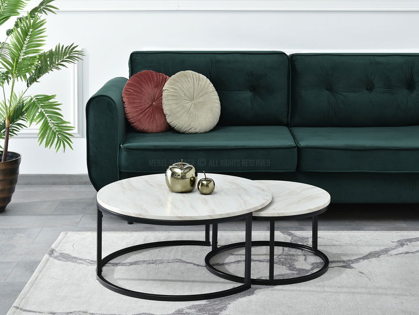 Konferenční stolek Kolja Zest Xl (béžová + černá)