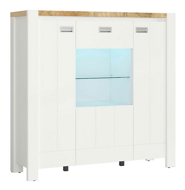 Vitrína BRW Dreviso REG2D1W/125/123