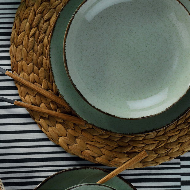 Jídelní souprava (24 ks.) Celeste (zelená)