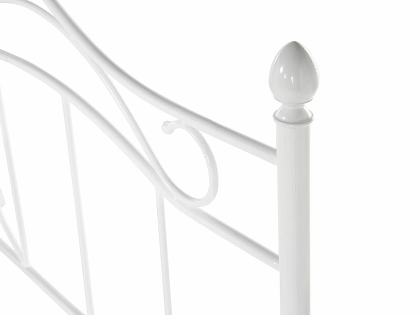 Manželská postel 180 cm ANTALIA (s roštem) (bílá) *výprodej