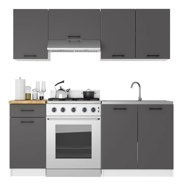 Horní kuchyňská skříňka Organo W1 40 (bílá + grafit)